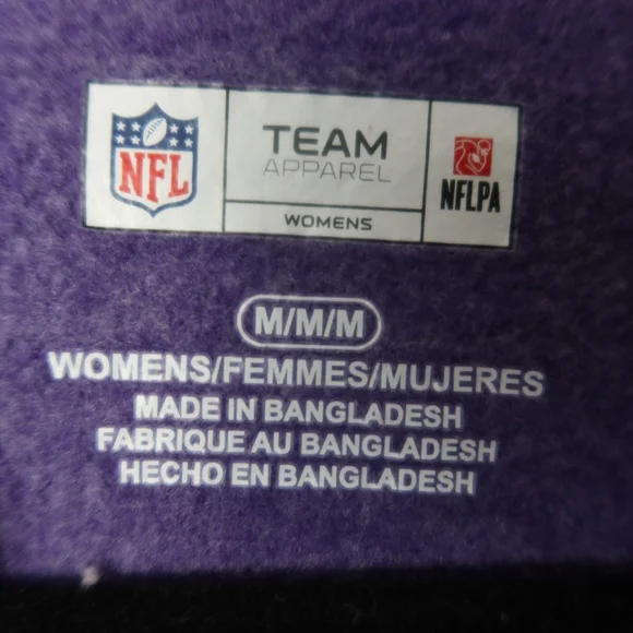 Women's Purple and Gray Colorblock Vikings Hoodie Size Medium - Picture 8 of 13